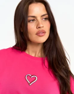 Outlet ECHT Love Oversize Tee Pink