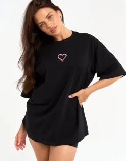 Sale ECHT Love Oversize Tee Black