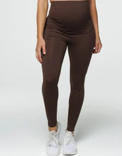 Hot ECHT Maternity Pocket Leggings Fudge Brown