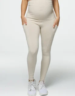 Discount ECHT Maternity Pocket Leggings Oatmeal