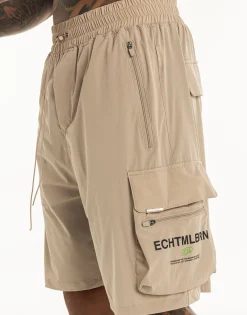 Fashion ECHT MLBRN Spear Shorts Taupe Grey