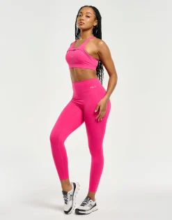 Fashion ECHT On-The-Go Utility Pocket Leggings Pink
