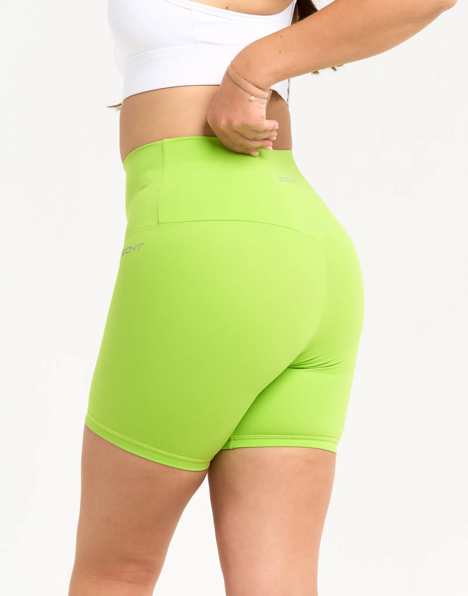 Fashion ECHT Range Bike Shorts 6" Lime Green
