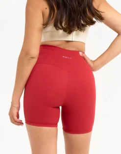 Clearance ECHT Range Bike Shorts 6" Scarlet Red
