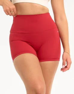 Best ECHT Range Bike Shorts 4" Scarlet Red