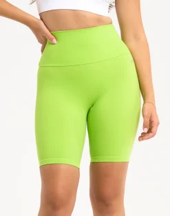 New ECHT Range Bike Shorts 8" Lime Green