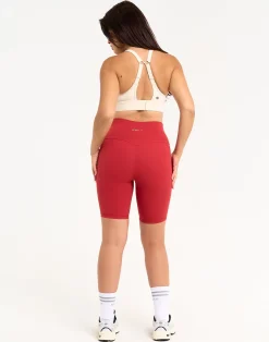 Clearance ECHT Range Bike Shorts 8" Scarlet Red
