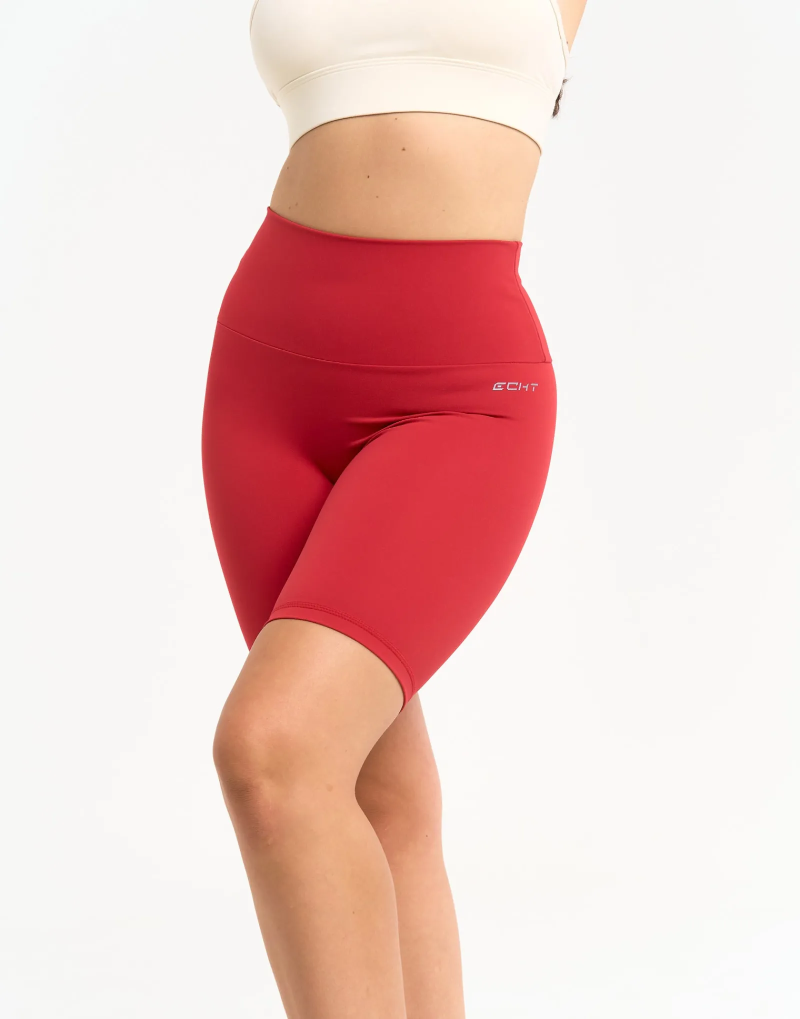 Clearance ECHT Range Bike Shorts 8" Scarlet Red