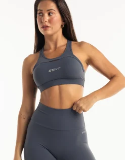 Discount ECHT Range Sports Bra Smoke Grey