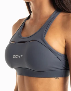 Discount ECHT Range Sports Bra Smoke Grey