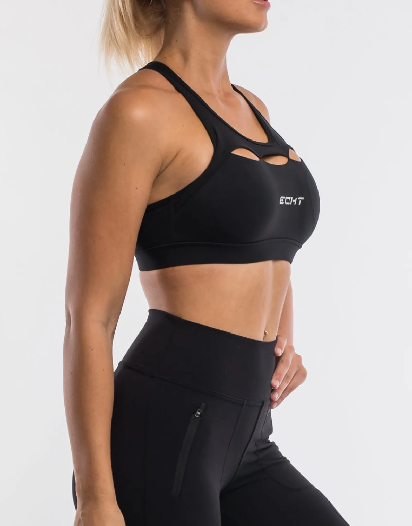 Clearance ECHT Range Sports Bra Black