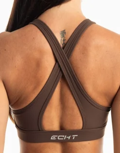 Fashion ECHT Range Sports Bra Fudge Brown