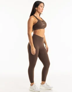 Fashion ECHT Range Sports Bra Fudge Brown