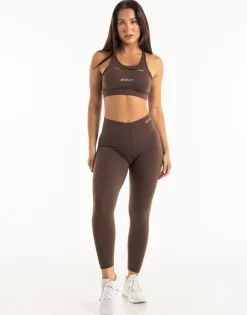 Fashion ECHT Range Sports Bra Fudge Brown
