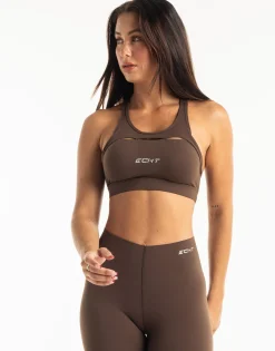 Fashion ECHT Range Sports Bra Fudge Brown