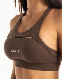 Fashion ECHT Range Sports Bra Fudge Brown