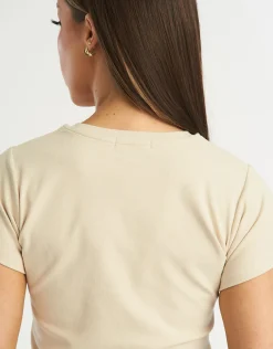 New ECHT Review Baby Tee Oatmeal