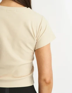 New ECHT Review Baby Tee Oatmeal