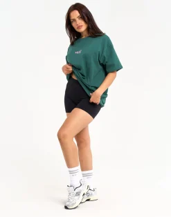 New ECHT Review Oversize Tee Green