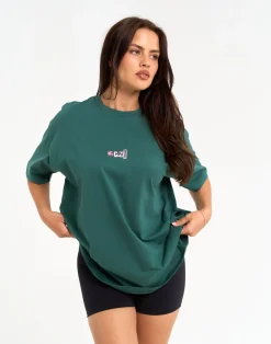 New ECHT Review Oversize Tee Green