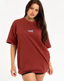 Hot ECHT Review Oversize Tee Brown