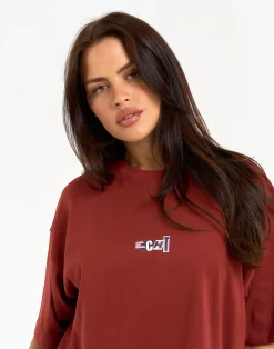 Hot ECHT Review Oversize Tee Brown