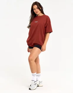 Outlet ECHT Review Oversize Tee Brown
