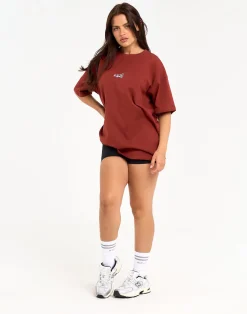 Outlet ECHT Review Oversize Tee Brown