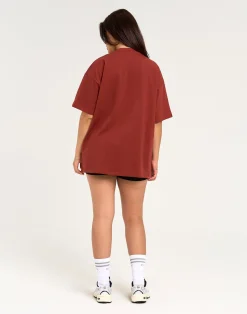 Outlet ECHT Review Oversize Tee Brown