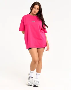 Discount ECHT Review Oversize Tee Pink