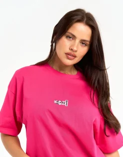 Discount ECHT Review Oversize Tee Pink