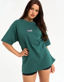 Clearance ECHT Review Oversize Tee Green