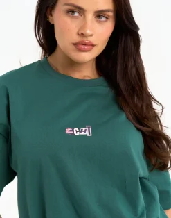 Clearance ECHT Review Oversize Tee Green