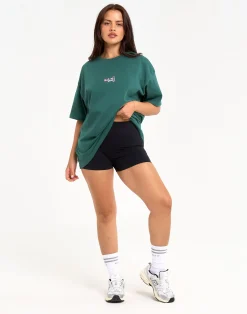 Clearance ECHT Review Oversize Tee Green