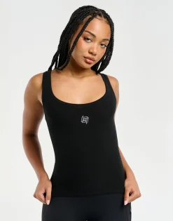 Outlet ECHT Ribbed Sculpt Tank Black