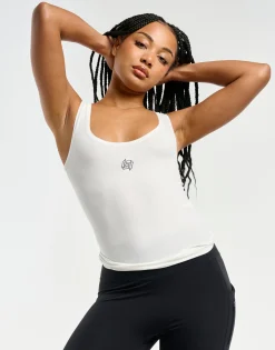 Hot ECHT Ribbed Sculpt Tank White