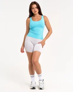 Outlet ECHT Ribbed Sculpt Tank Baby Blue