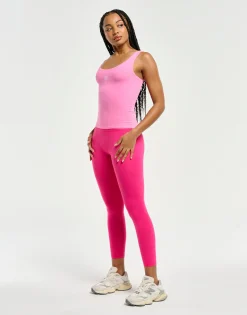 Hot ECHT Ribbed Sculpt Tank Pink