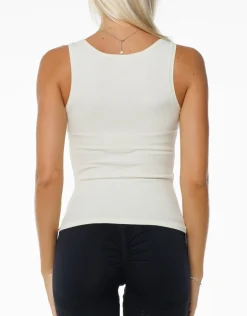 Hot ECHT Ribbed Tank Cream