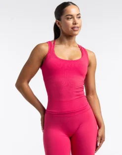 Sale ECHT Ribbed Tank Bright Pink