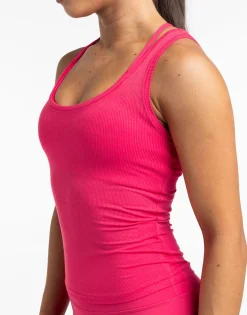 Sale ECHT Ribbed Tank Bright Pink