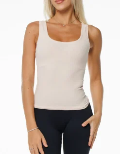 Clearance ECHT Ribbed Tank Blush