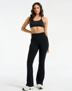 Discount ECHT Sculpt Flare Lycra Pocket Leggings Black