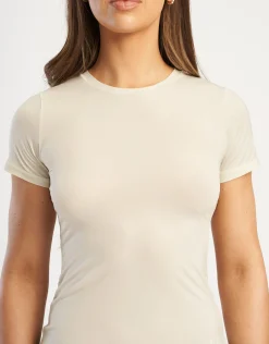 Clearance ECHT Shape Smoothing Tee Cream