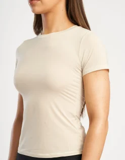 Fashion ECHT Shape Smoothing Tee Oatmeal