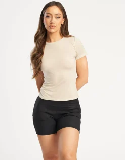 Outlet ECHT Shape Smoothing Tee Oatmeal