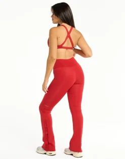 Sale ECHT Snap Flare Leggings Scarlet Red