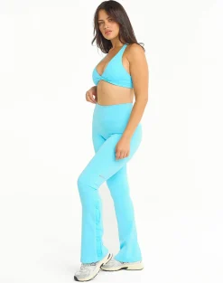 Outlet ECHT Snap Flare Leggings Baby Blue