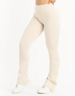 Sale ECHT Split Flare Pants Oatmeal