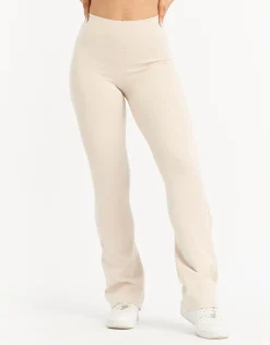 Sale ECHT Split Flare Pants Oatmeal